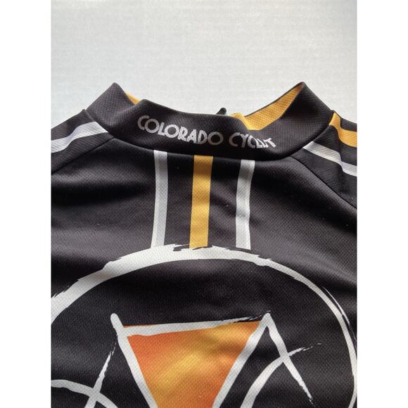 Colorado Cyclist Copper Triangle Black Cycling Bike Jersey - Picture 6 of 11
